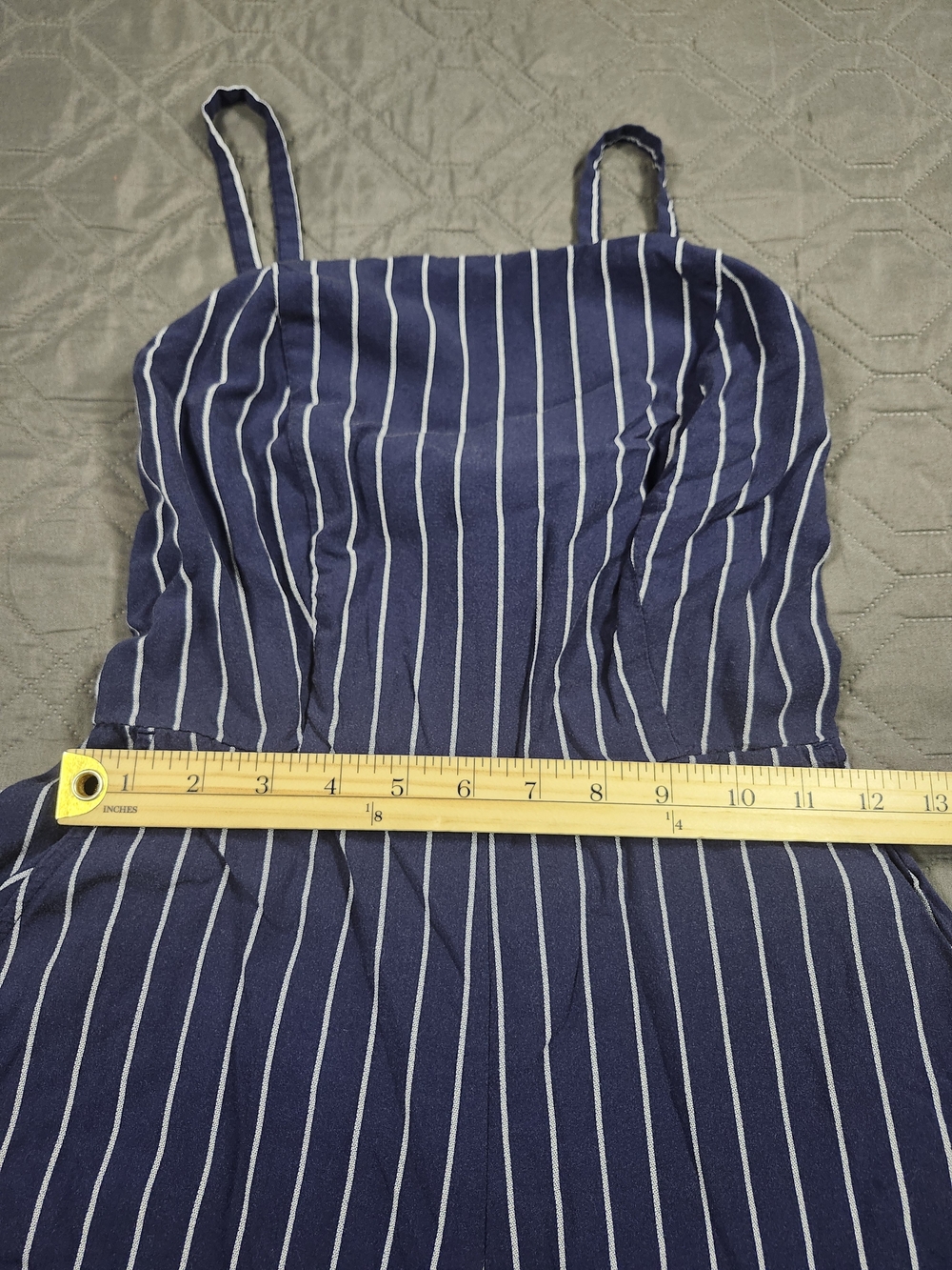 Old Navy striped Navy And White Jumpsuit With Pockets Size S - Picture 7 of 11